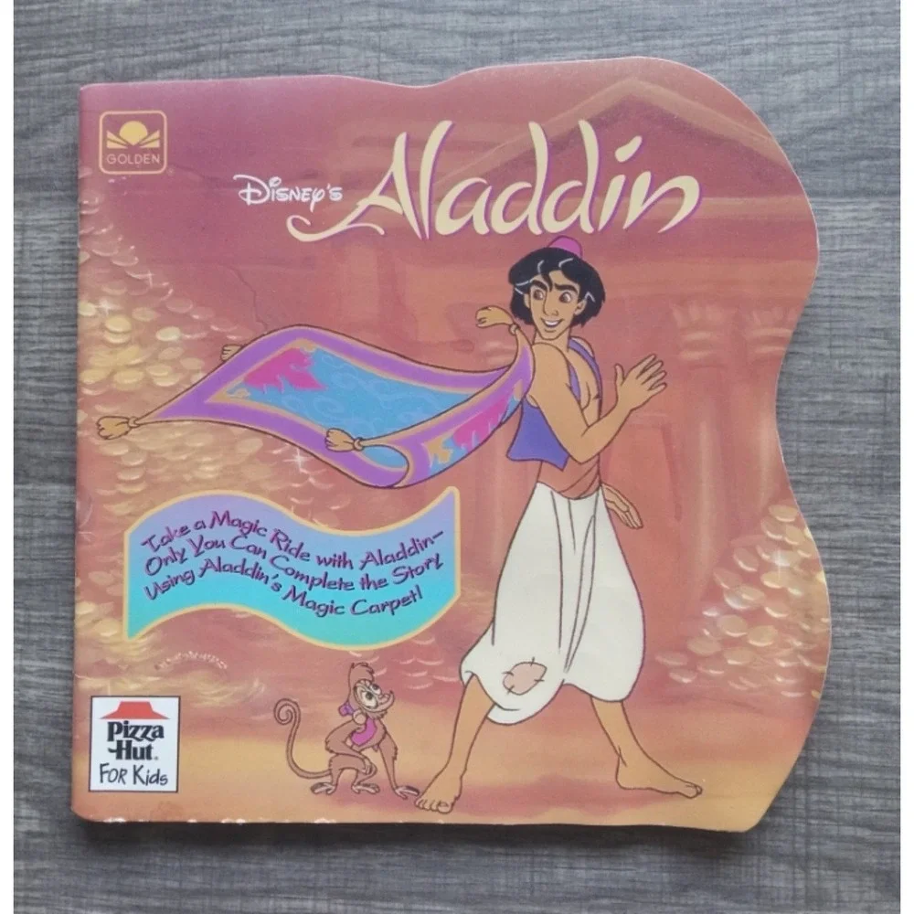 Vintage Disney Aladdin‎ (Pizza Hut for Kids Book) Golden Paperback